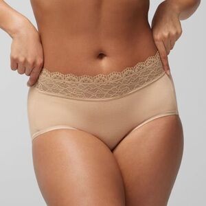 Soma Bundle of 6 Embraceable Lace Trim High-Waist Briefs